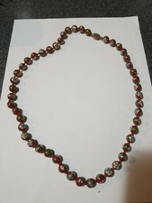 Vintage Chinese Cloisonne Silver Clasp Floral Beads Necklace Antique Necklace