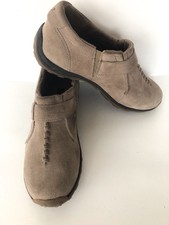 TERRAIN BY KHOMBU HELENA TAUPE NUBUCK LEATHER LOAFER SHOE LADIES 7.5M / EUR 38.5