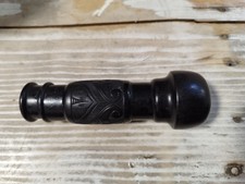 POMMEAU CANNE OMBRELLE EN BOIS DE poirier noirci Napoléon lll 