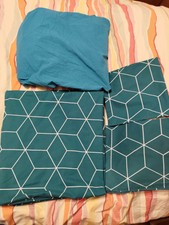 Parure de lit (couette 200x200cm / 2 taies 65x65 cm / drap-housse) vert émeraude