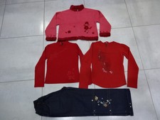 lot hiver fille 10 ans: catimini=gilet,2 TS,jeans 