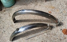 Ancien Garde boue arrière et avant chromé vélo enfant ancien Old Bike 