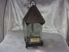ANCIENNES 4 BOUTEILLES FLACONS COMBIER SUPPORT FORME LANTERNE