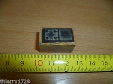 (BT7)  TAMPON SCOLAIRE ANCIEN PETITE TAILLE CALCUL DOMINO