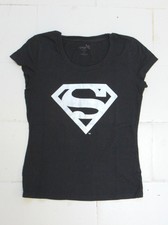 Tee-Shirt Noir Supergirl Gris Métallisé T.38/40