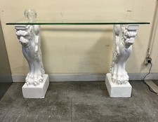 Console Pieds Griffons Et Plateau en verre baisote