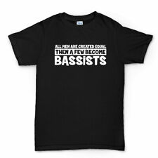 Hommes Crée Égal Drôle Bassiste T Shirt - Précision Jazz Warwick Guitare Basse