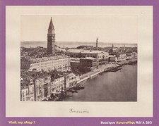ITALIE, VENISE, VUE PANORAMIQUE DE LA VILLE, MONUMENTS, ALBUMINÉ 1880 -A263