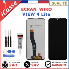 ECRAN LCD + VITRE TACTILE pour WIKO VIEW 4 Lite + OUTILS + COLLE