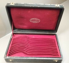 COFFRET ECRIN VIDE CHRISTOFLE POUR 12 FOURCHETTES , L: 25 , l : 16 , H:6,5  cm.