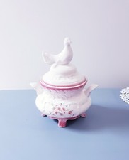 ? Ancienne Bonbonnière Colombe/ Soupière faïence italienne/ Centre de table/...