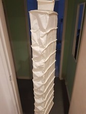 Suspendu 10 poches chaussure étagère de rangement-Crème