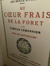 Camille Lemonnier. Au Coeur Frais de la Forêt. Bois de H. Barthélemy. Mornay com