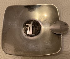 paquebot France - cendrier métal argenté 