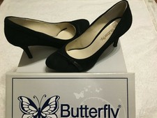 Chaussures à talons daim et cuir T.38