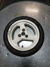 Roue avant avec pneu Peugeot Speedfight 2 WRC blanche 