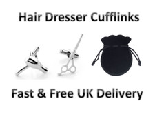 Boutons de manchette cuff link Nouveauté coiffeur sèche-linge cadeau robe Anniversaires Thème Funny