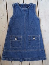 Robe en jeans bleue foncée 2 poches sur les hanches TEX BASIC Taille 4 ans 