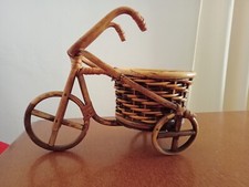 Cache Pot Rotin/Osier Tricyle Jardinière Cactus Succulentes. Occasion