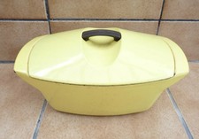 COCOTTE EN FONTE JAUNE années 50/60 RAYMOND LOEWY numéro 45