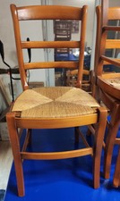 lot de 5 chaises bois paillées Baumann + 1