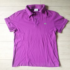 Lacoste Polo Taille 4 M Violet 100% Coton