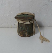 ancien outil fil d'aplomb poids maçonnerie métier