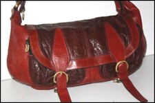 FLORIAN DENINCOURT Sac Cuir Souple Rabat Pochettes Bandoulière TBE