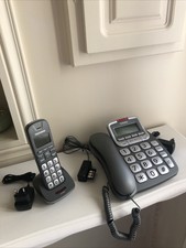 Duo Téléphones TELEFUNKEN fixe/sans fil, Répondeur + Répertoire intégrés, Notice