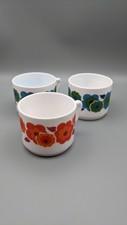 lot de 3 demi tasses décor lotus Arcopal format rare vintage