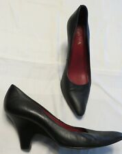 Escarpins TOUT CUIR noir T38 marque UNISA TBE