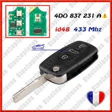 Clé Vierge ID48 compatible  Audi A2 A3 A4 S4 A6 S6 RS6 TT A8 S8 4D0837231A 4DO