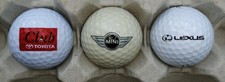 Lot- 3 balles de golf - LOGO - Automobile Voiture. TOYOTA, MINI, LEXUS