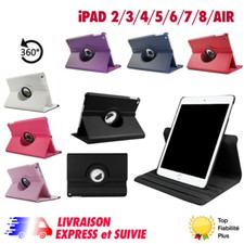 HOUSSE ETUI COQUE 360 CUIR PU IPAD 2,3,4,iPad 5,6,7,8,9 ipad AIR 1,2,3,iPad mini