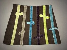 LILI GAUFRETTE Jupe Noeuds Velours Taille Réglable 3 Ans Très BCBG TBE