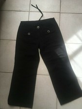 Pantalon noir coton LA CITY T38