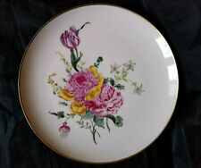 Assiette vintage porcelaine allemande peinte main Schonwald Germany Plate 