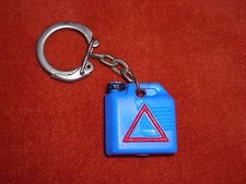 Porte-clés key ring Bidon carburant huile JERRICPIA jerrican bleu triangle
