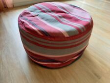 Pouf en tissu vintage 45cmx26cm (intérieur bille de polystyrène)