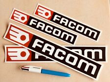 4 autocollants FACOM Caisse à Outils Servante ancien logo vintage sticker oldies