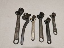 OUTILS ANCIENS LOT DE 6 CLÉS A MOLETTE PEUGEOT  CRESTOLOY...... OCT 205