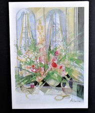 23 MAI 1995 CARTE MENU RESTAURANT LASSERRE PARIS illustrée par CAMILLE HILAIRE