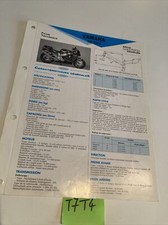 Yamaha YZF750R 4FM 1993 1994 YZF 750 R Fiche technique moto RMT ETAI YZF750 YZF