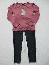 Lot Vêtement Habit Fille Taille 8-10 ans Jeans Legging Bleu T-Shirt  Rose 