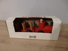 JOUET JEU EN BOIS TRACTEUR TRAIN IKEA FORMEL VINTAGE EN BOITE 