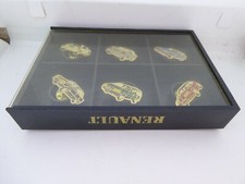 RARE COFFRET Pin's Pins Pin Badge RENAULT SUPER 5 R19 R21 R25 ESPACE ALPINE TOP