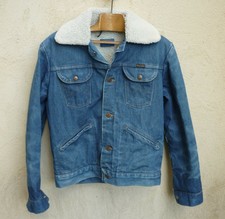 Veste Wrangler en jean doublée vintage. Enfant. Femme.