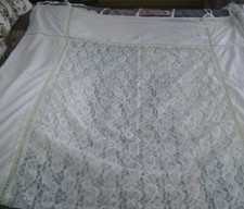 Superbe rideau en dentelle à nouettes "Country Corner" écru 1,14 m X 2,56 m TBE