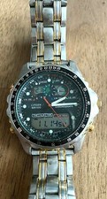 Citizen Wr 100 Promaster Chronographe Acier Plaqué Rare Pièce de Collection