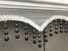 Noir Brillant Lignes,Double Store,Duorollo,Store de Fenêtre,Rideaux ,Roulant